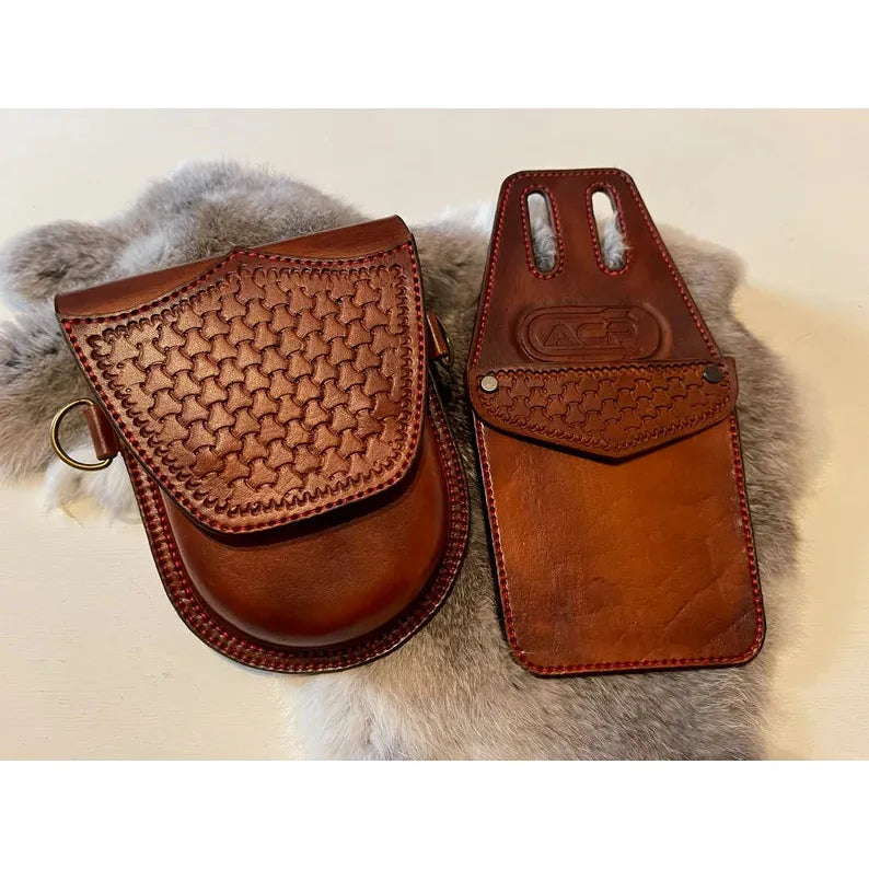 Traditional Modular Leather Quiver 3-in-1 A.C.P. - Adjustable Archery Accessory for Hunting, Target Practice & Outdoor Adventures