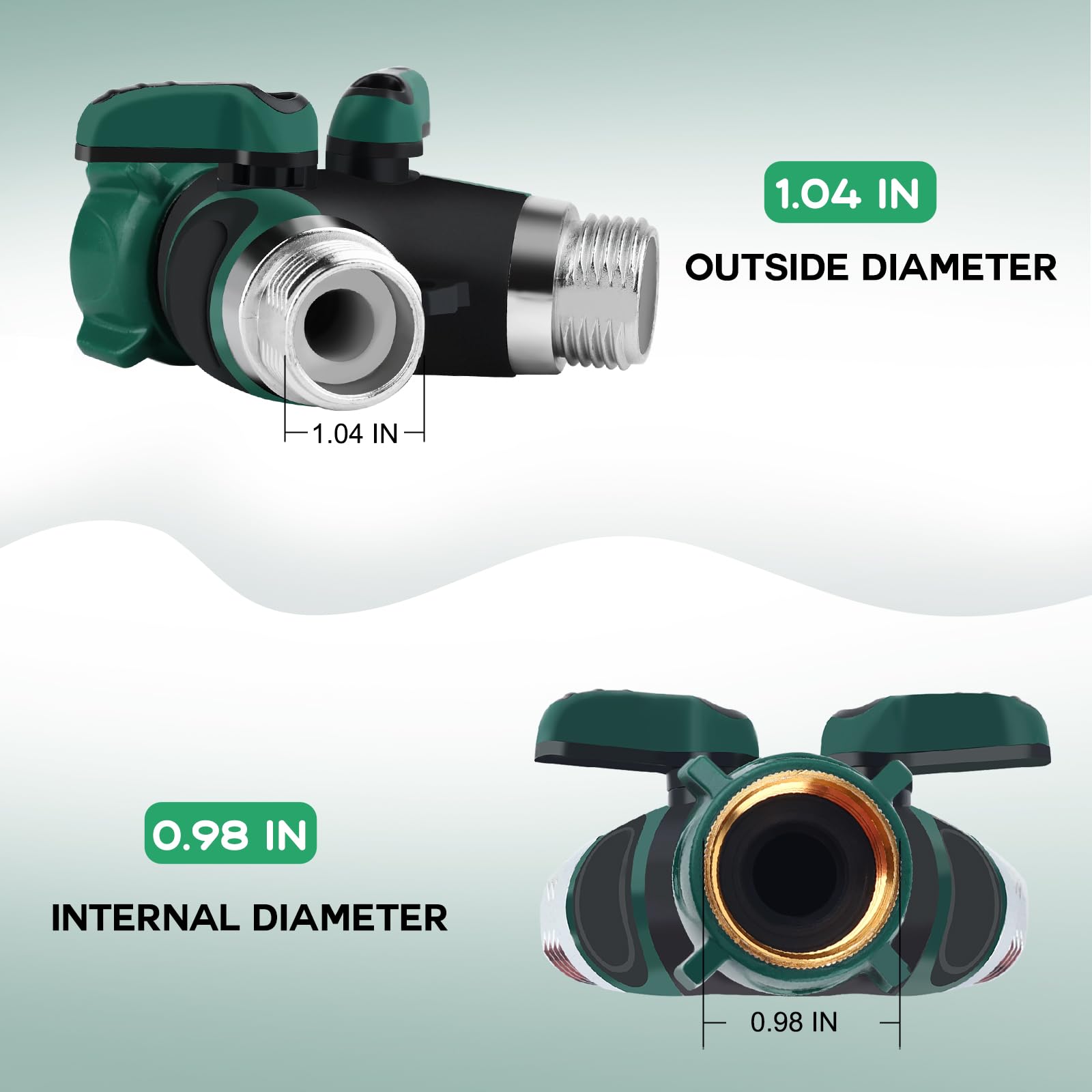 2-Way Garden Hose Splitter - 3/4
