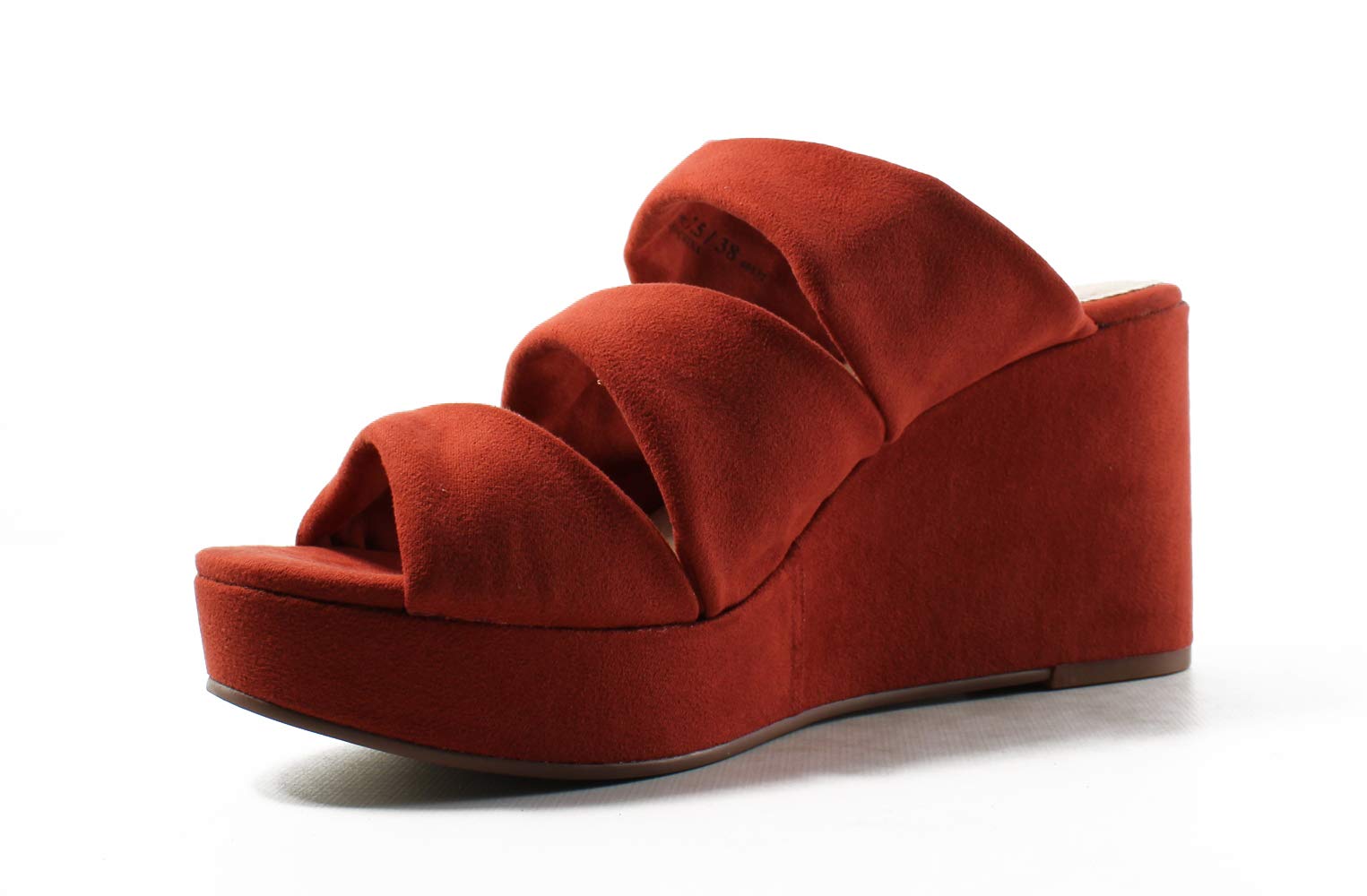 Chinese Laundry Women's Carlie Wedge Slide Sandal - Comfortable Summer Casual Shoes for Women, Beach Wedding & Vacation Outfits
