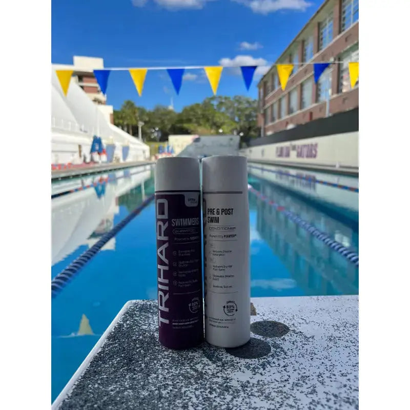 Swimmer Hair Care Combo Set - Chlorine Removal Shampoo & Conditioner for Swimmers - Post Swim Hair Repair Treatment - Perfect for Pool, Beach & Water Sports Enthusiasts