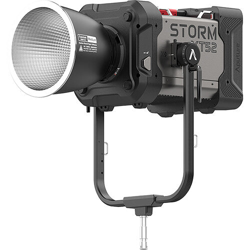 Aputure STORM XT52 Professional LED Monolight - 500W Full White Point Source Light with Dual Flight Case Kit (Bare Ends Cable Included) - Perfect for Studio Photography, Video Production, and Live Streaming