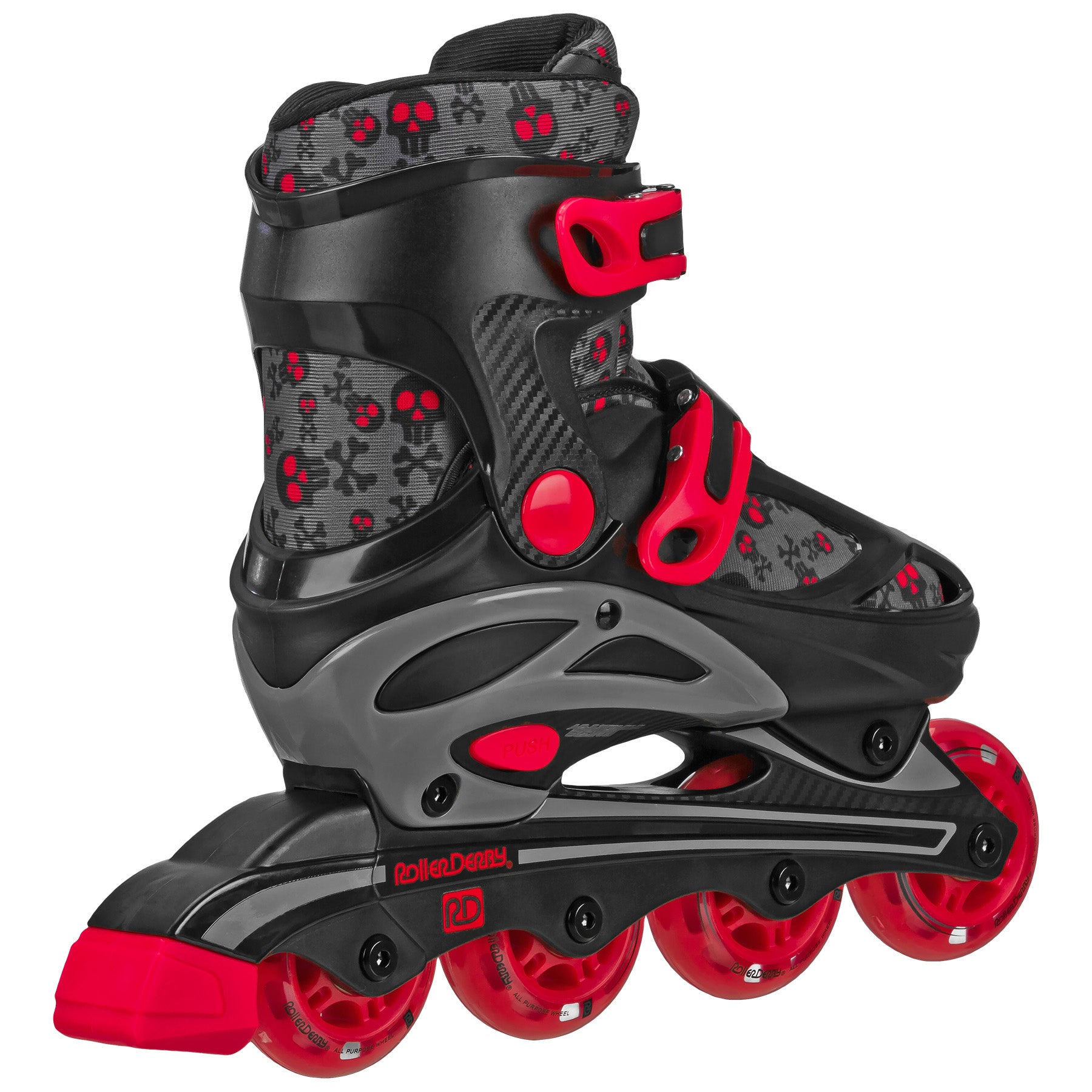 Roller Derby Adjustable 2-in-1 Quad & Inline Skates for Boys - Perfect for Outdoor Sports, Skate Parks & Family Fun