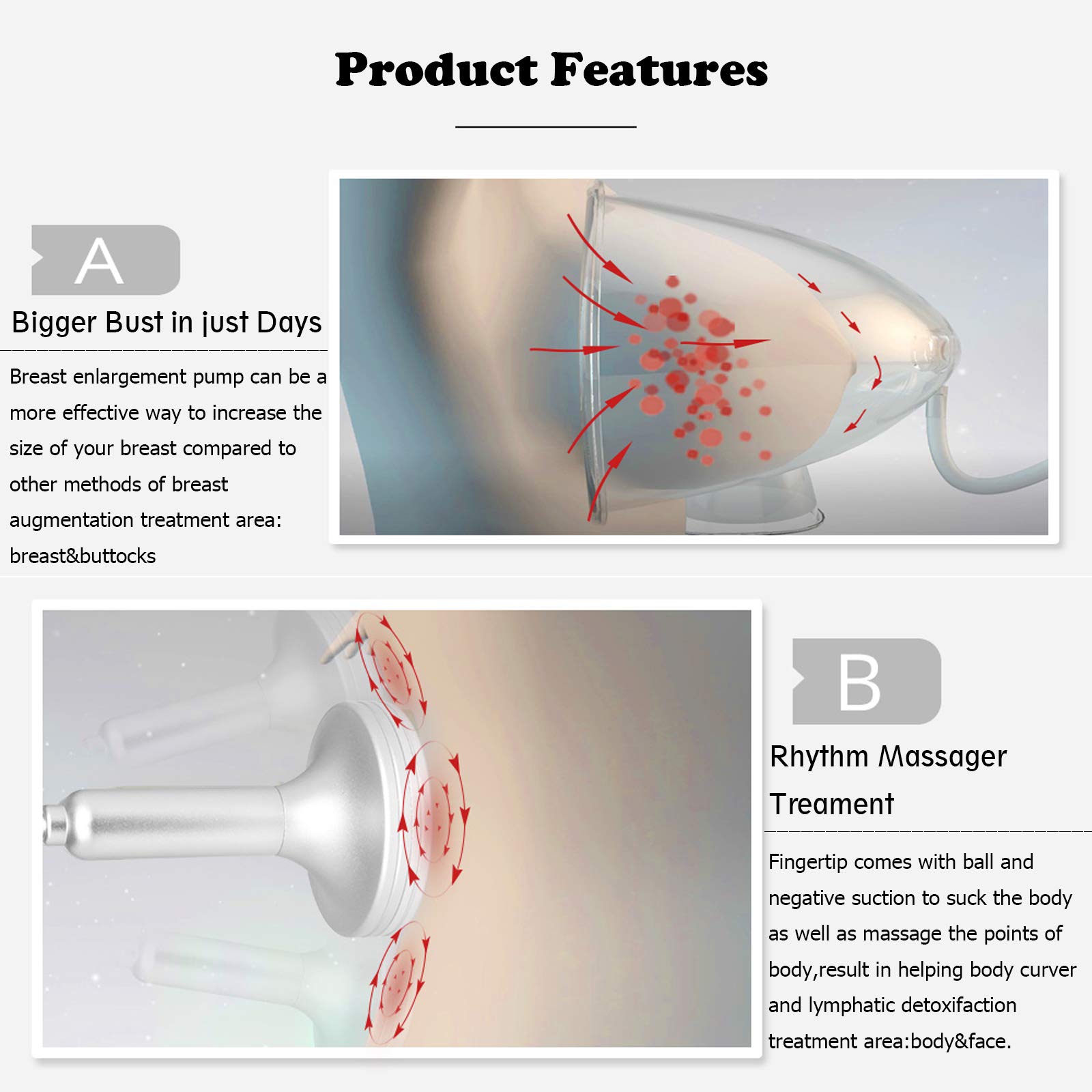 Elitzia Vacuum Cupping Machine for Body Massage & Skin Lifting - Home Use, Anti-Cellulite Therapy