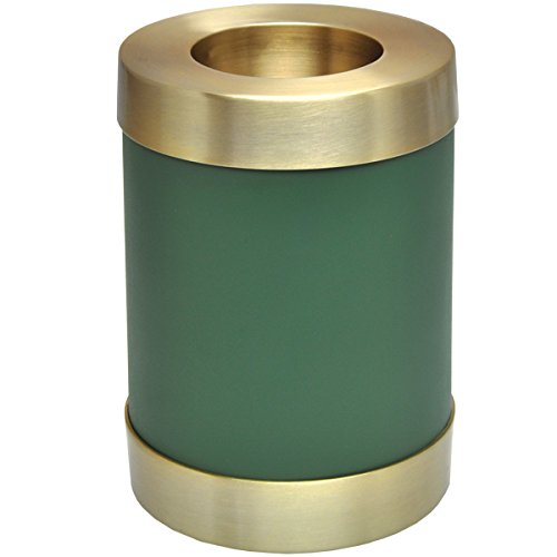 Large Brass Memorial Candle Holder Urn for Ashes - Elegant Sage Colored Keepsake for Home Memorials, Funerals & Remembrance Ceremonies