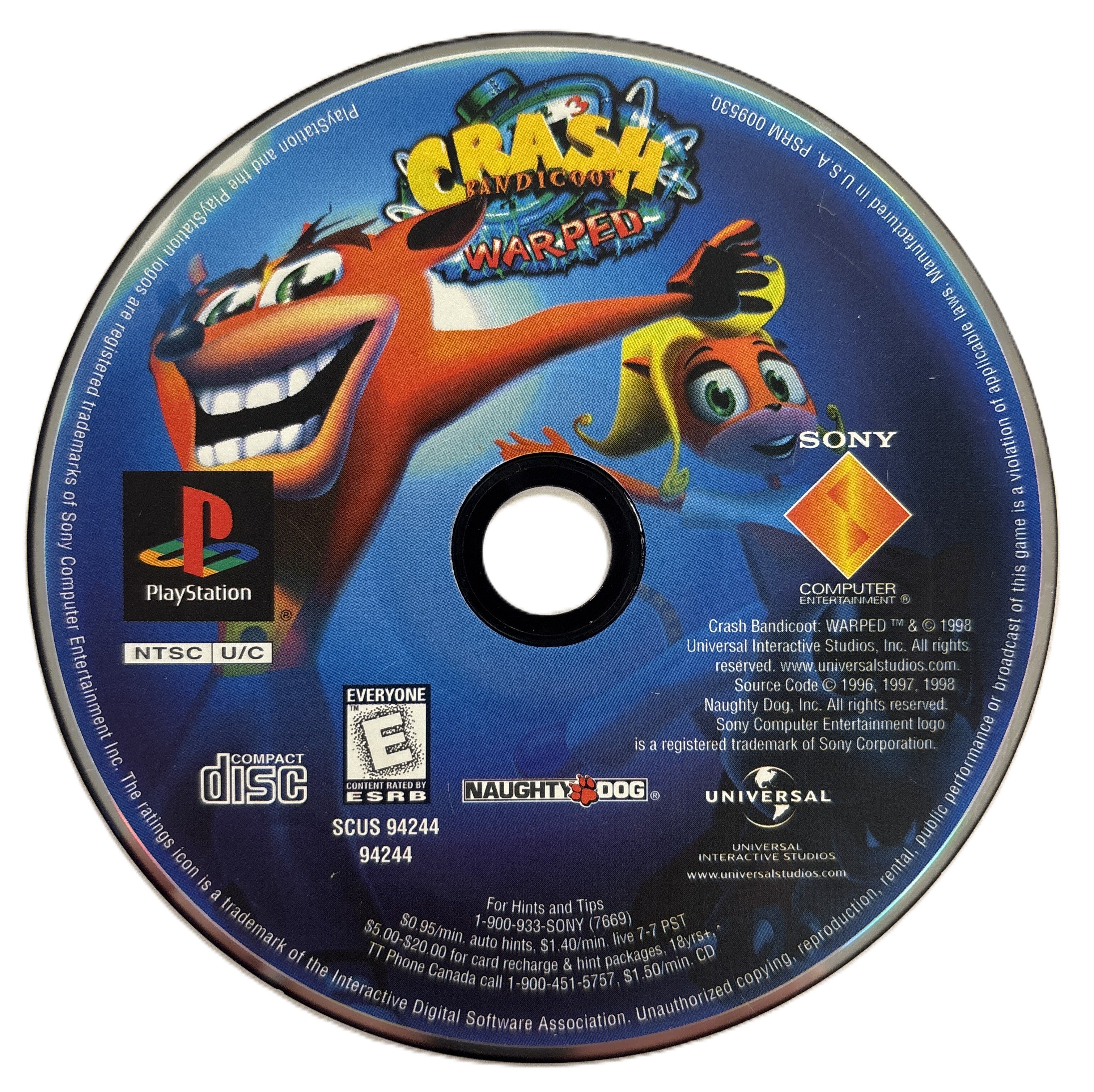 Crash Bandicoot 3: Warped - Classic PlayStation Platformer Game | Adventure & Action Video Game for Kids & Adults | Perfect for Gaming Nights & Nostalgic Play