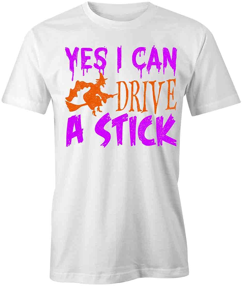 Drive Stick Shift T-Shirt - Funny Manual Transmission Graphic Tee for Men & Women | Printed Cotton Shirt | Perfect for Car Enthusiasts, Gearheads & Driving Lovers
