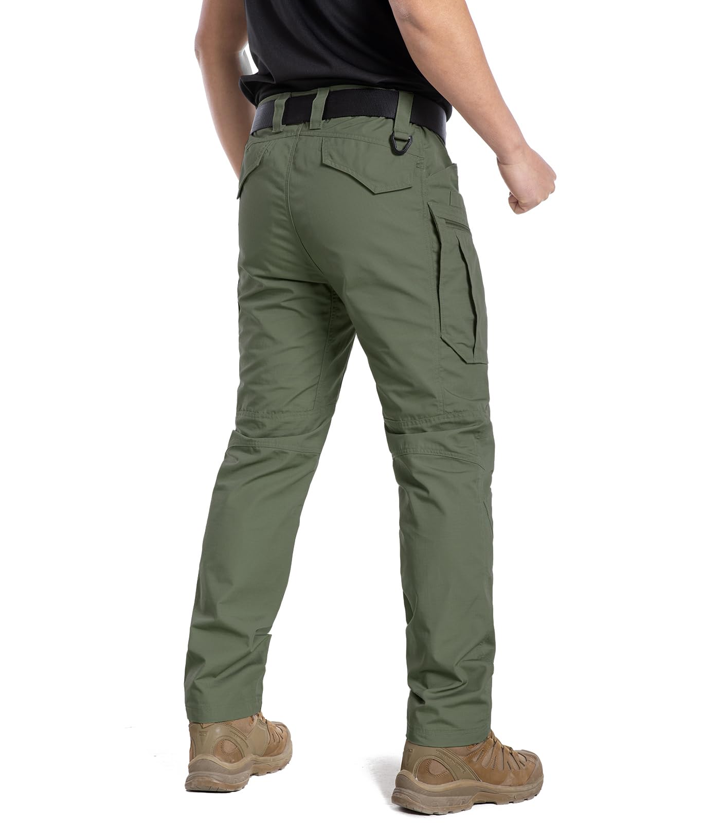 CARWORNIC Men's Lightweight Tactical Pants - Ripstop Military Cargo Pants with Water Resistant & Quick-Dry Fabric for Outdoor Hiking, Work, Camping & Tactical Operations