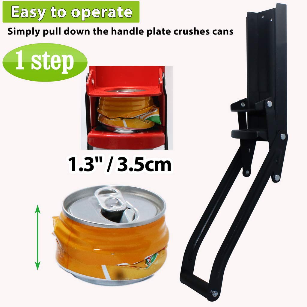 Wall Mounted 16oz Can Crusher for Soda & Beer Cans - Easy Recycling at Home