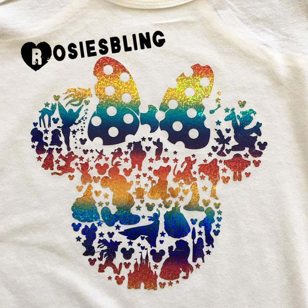 HOHOFILM Holographic Stripe Multi Heat Transfer Vinyl HTV - 20