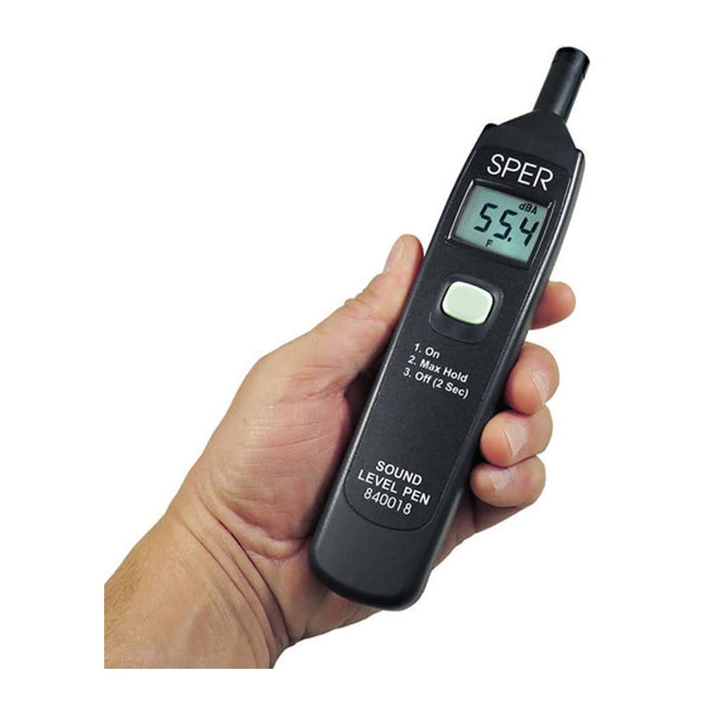 Sper Scientific 840018 Digital Sound Level Meter Pen - Portable Noise Decibel Tester for Home, Office, and Industrial Use