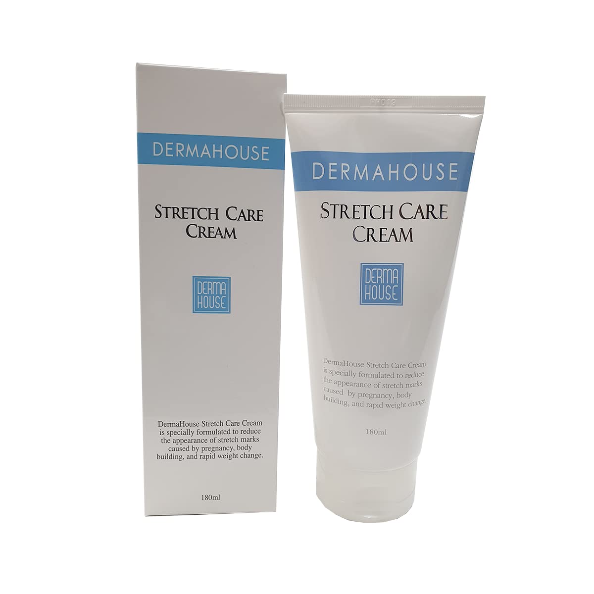 DERMAHOUSE Body Care Stretch Care Cream 180ml - Intensive Moisturizing for Skin Concerns, Ideal for Pregnancy & Weight Fluctuations