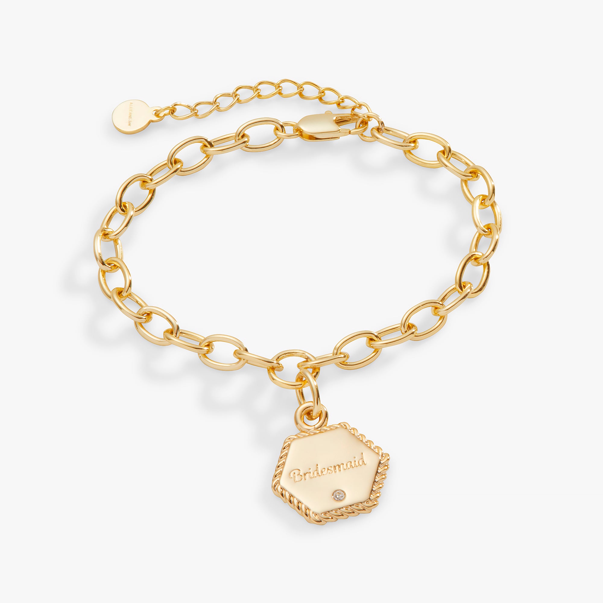 Elegant Adjustable Bridesmaid Charm Bracelet - Perfect for Weddings, Bridal Showers & Special Occasions