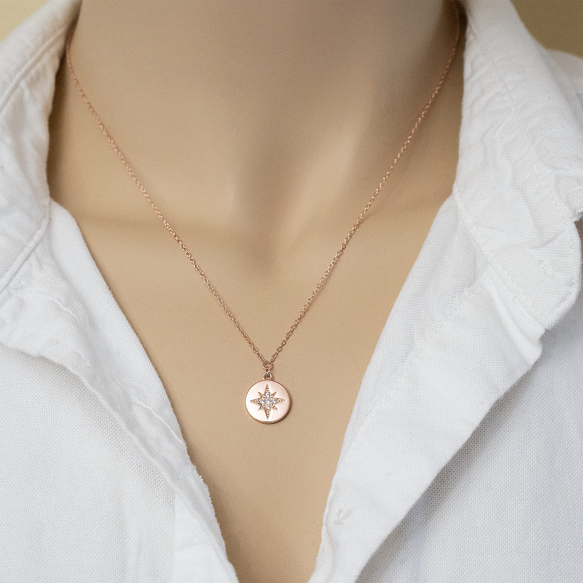 Personalized Rose Gold Stardust Necklace - Mother of the Bride Gift from Daughter, Wedding Day Jewelry for Mom, Heartfelt Mother-Daughter Keepsake | Perfect for Wedding Ceremonies, Rehearsal Dinners & Anniversary Celebrations