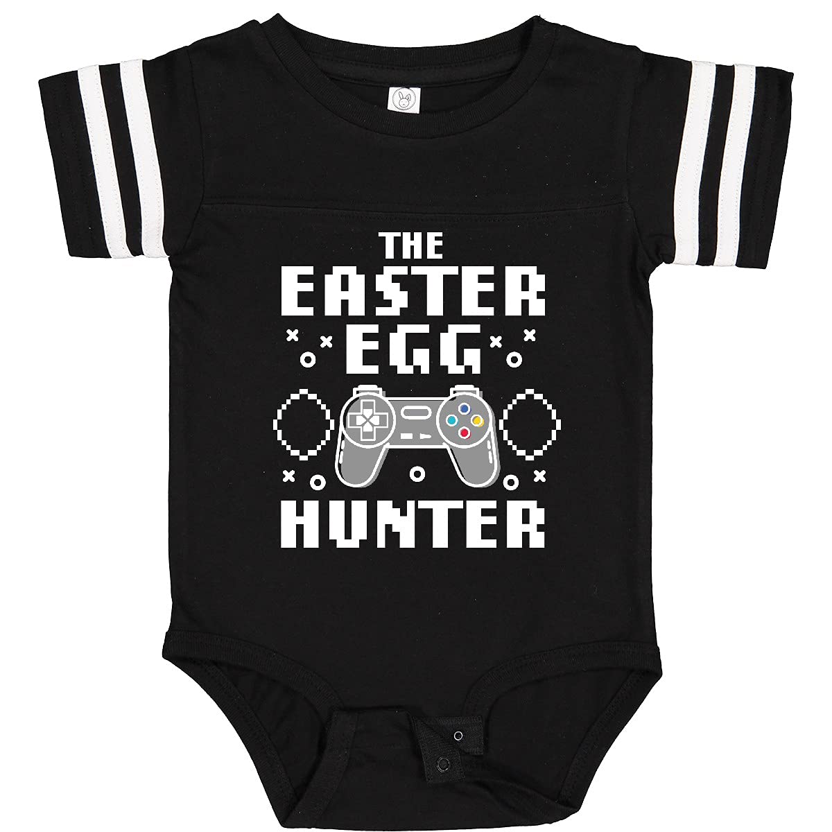 Inktastic Happy Easter The Easter Egg Hunter Gamer Baby Bodysuit - Cute Easter Outfit for Boys & Girls - Soft Cotton Infant Onesie for Easter Egg Hunts & Family Gatherings