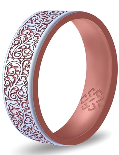 Pearl White & Rose Gold Lace