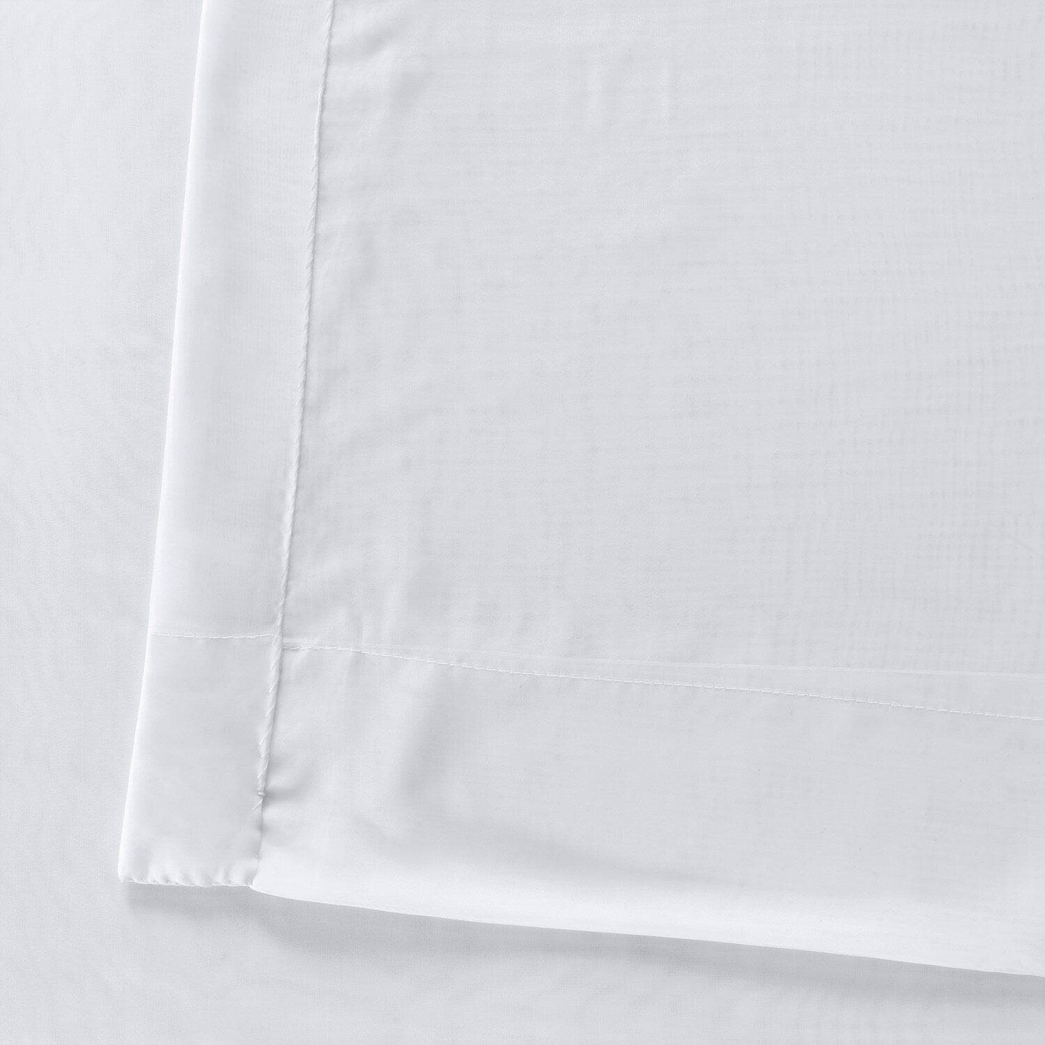 Double Layered White Sheer Curtains for Living Room & Bedroom - Light Filtering Window Drapes for Privacy & Sun Protection