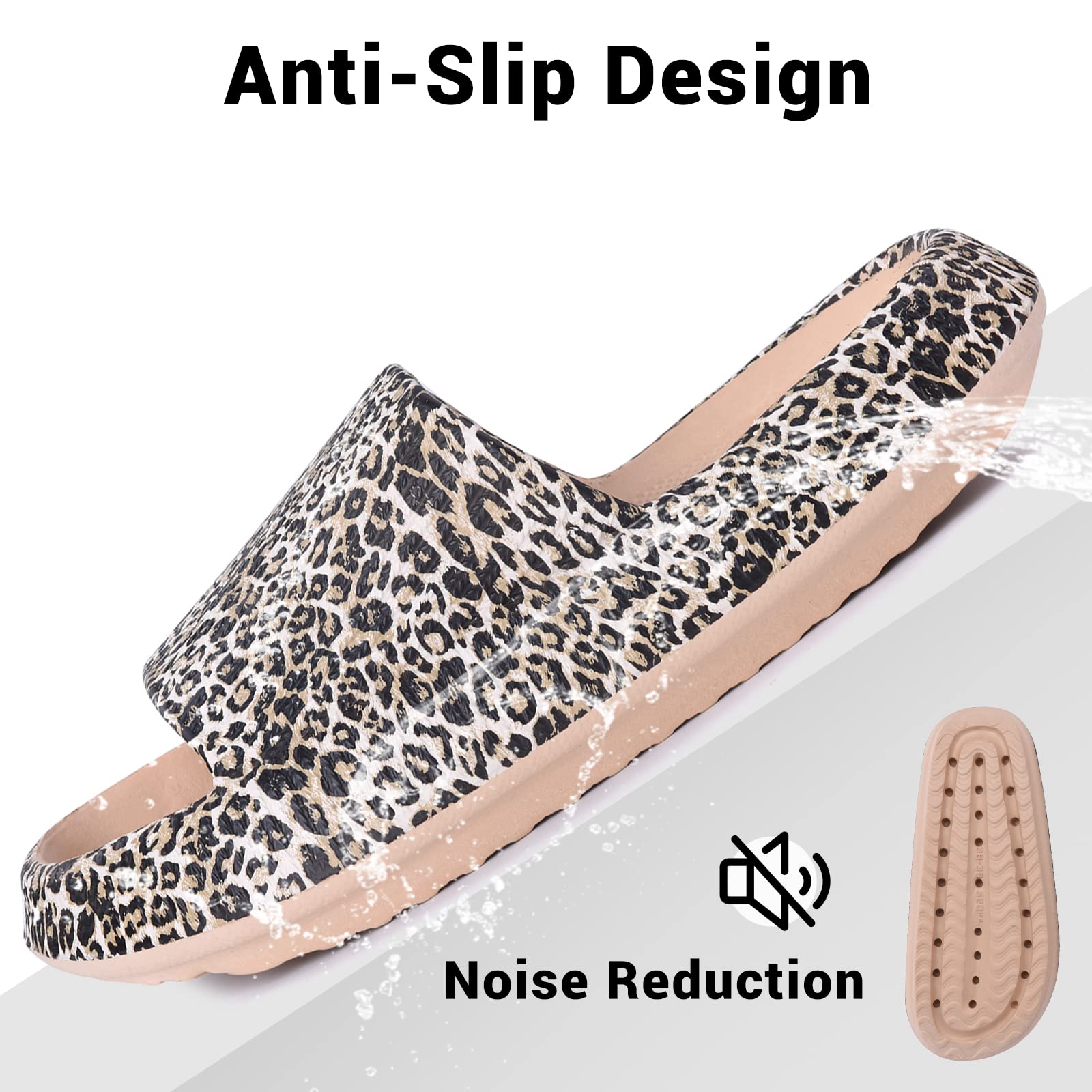 **VONMAY Cloud Slides for Men & Women - Quick-Drying Pillow Slippers with Non-Slip Sole & Cushioned Support - Perfect for Shower, Pool, Beach, and Indoor Comfort**