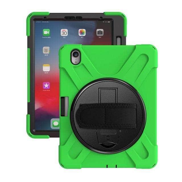 Shockproof Protective Case for iPad Pro 11 (2018 Model) - Heavy Duty Cover with Pencil Holder & Adjustable Shoulder Strap | Perfect for Travel, Work, and Outdoor Adventures