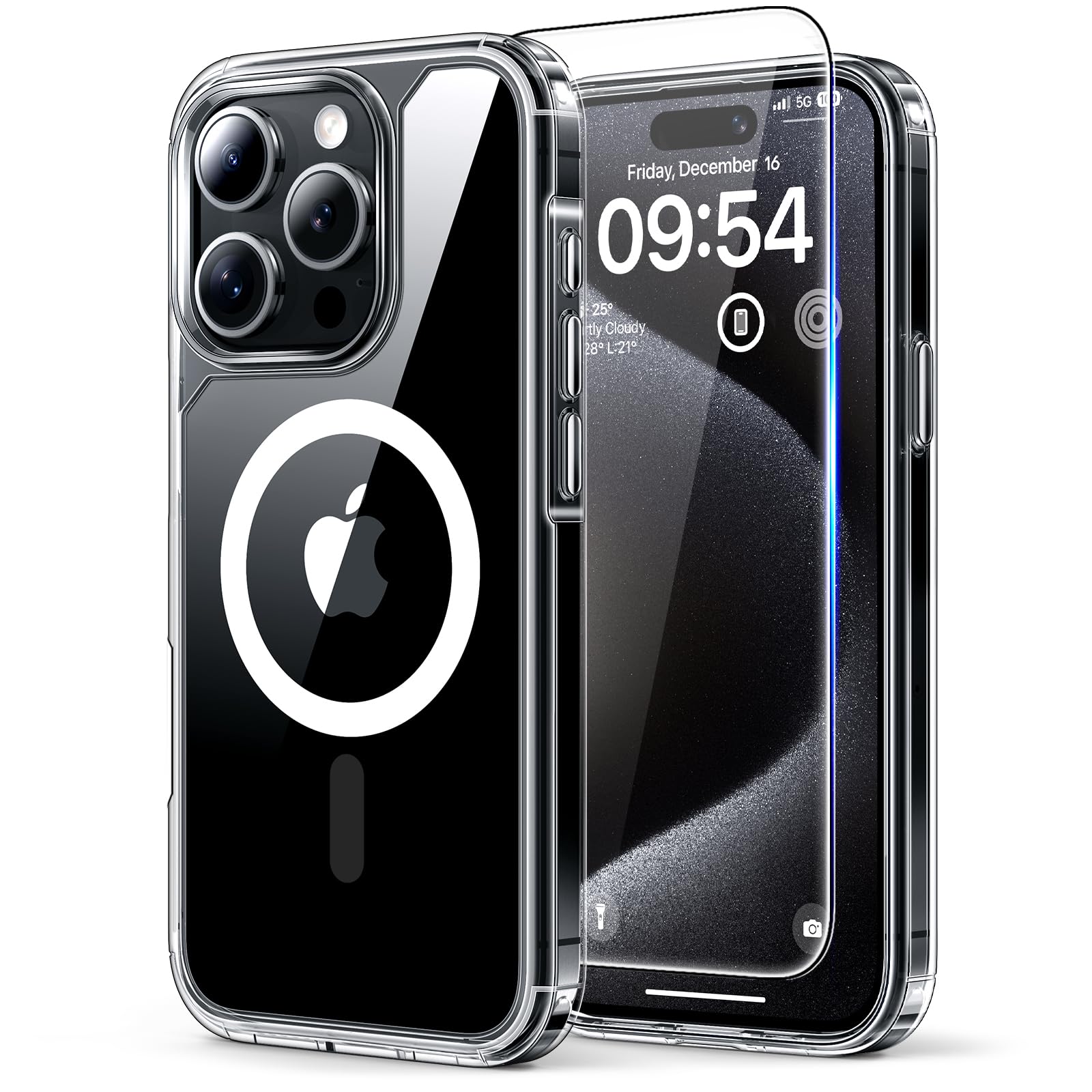 TAURI 3 in 1 Magnetic Case for iPhone 15 Pro Max (6.7