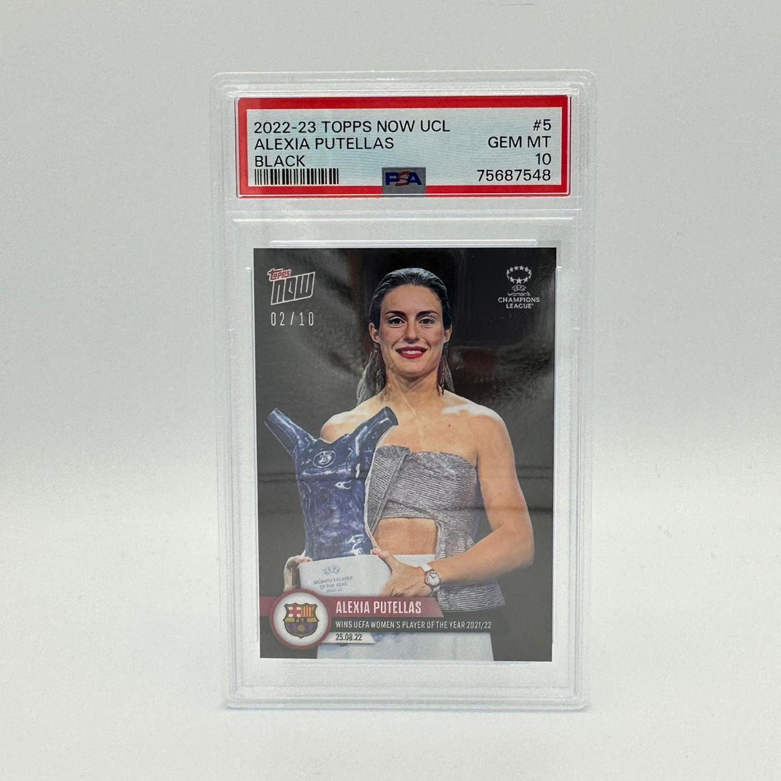 PSA 10 Alexia Putellas 2020/21 Player of The Year #5 Black Soccer Card - Perfect for Collectors, Investors & FC Barcelona Fans