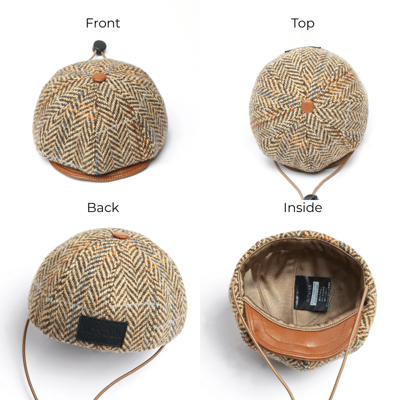 Vellure Dog Newsboy Cap - Stylish Pet Hat for Small & Medium Dogs - Perfect for Outdoor Walks, Photos & Costume Parties
