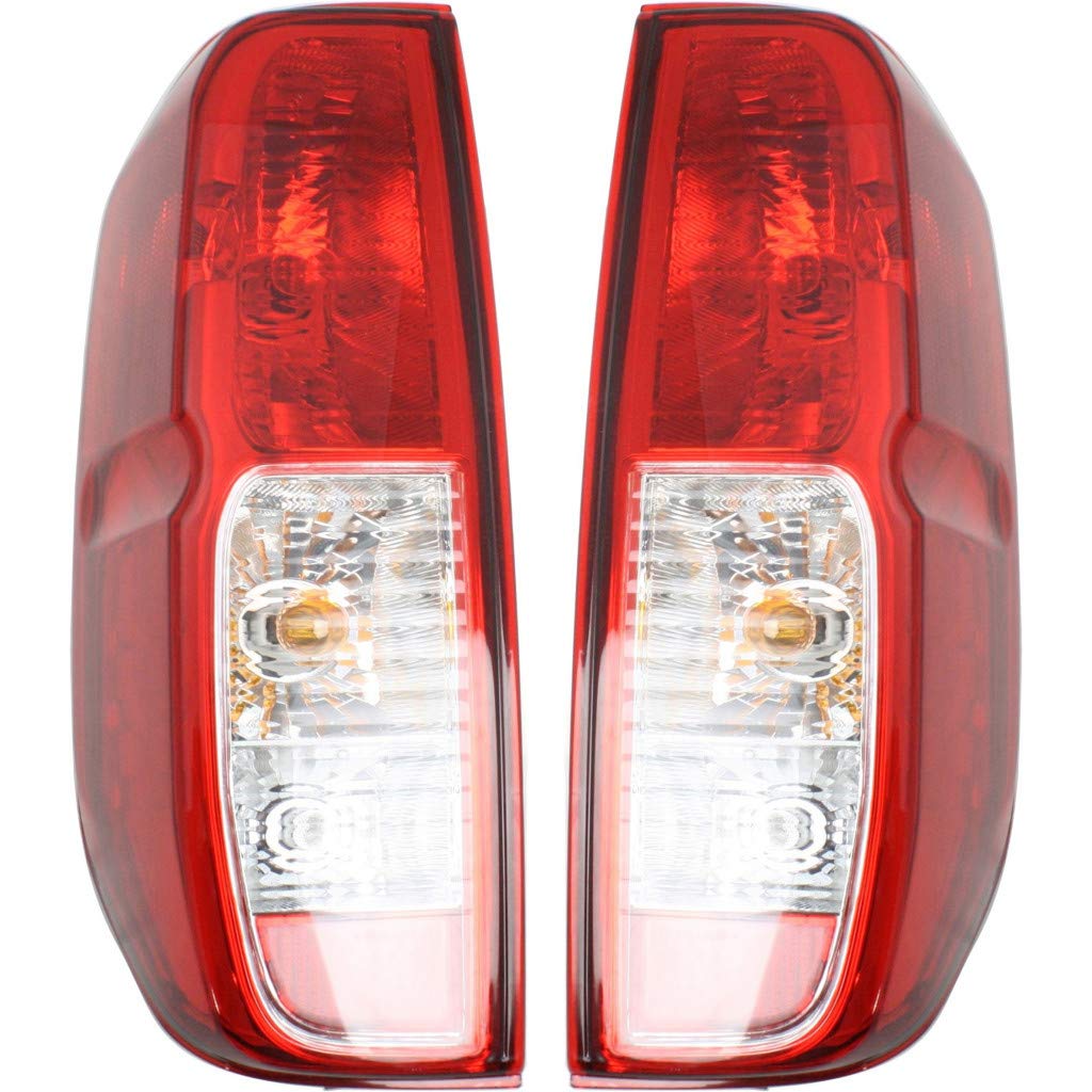 2014-2018 Nissan Frontier Tail Light Assembly Pair - DOT Certified LED Brake Lights with Bulbs (Driver & Passenger Side) | Perfect for Replacement, Night Driving Safety, and Vehicle Customization