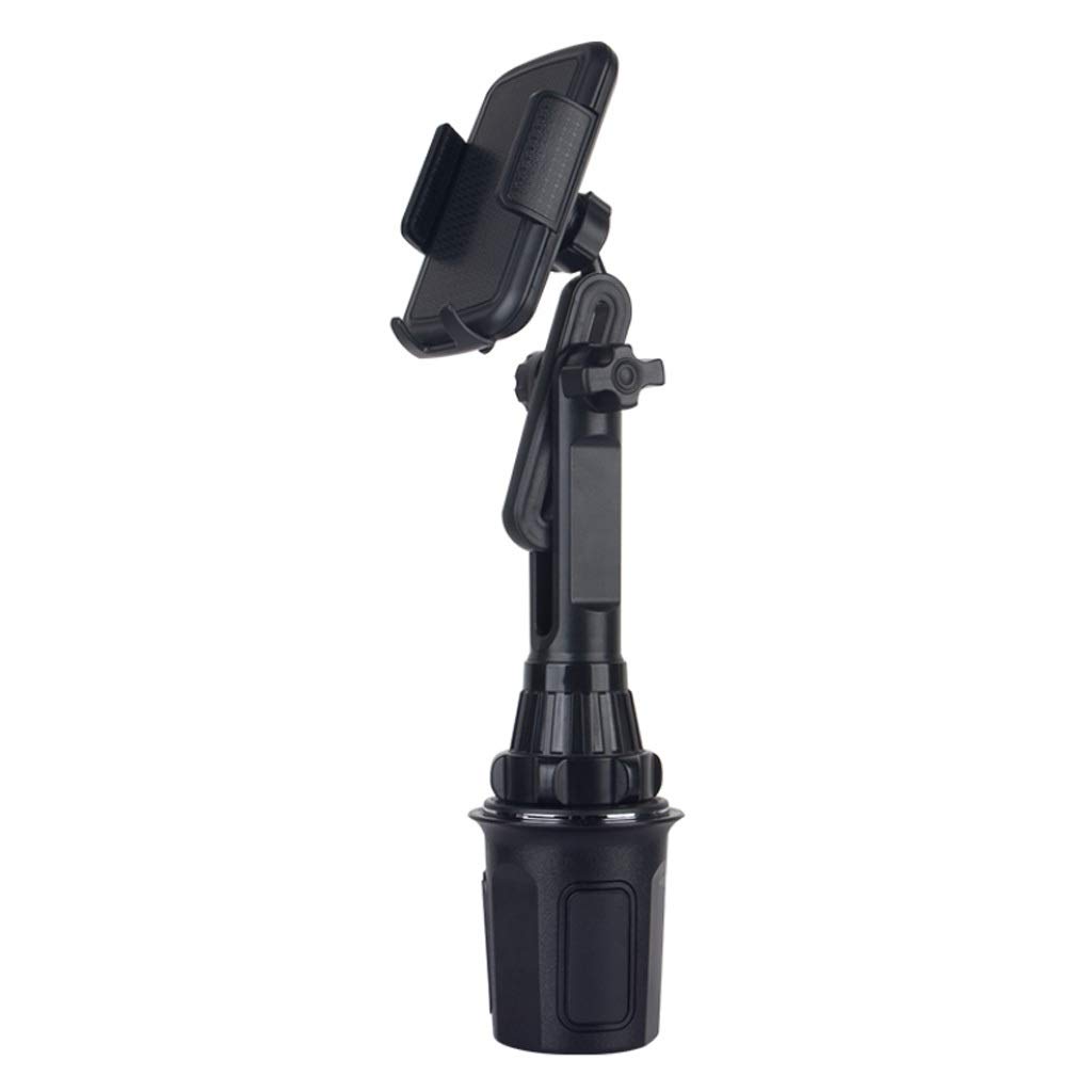 TJLSS Black Universal Car Cup Holder Phone Mount - Multi-Function Cup Holder for Smartphones & Tablets, Adjustable Car Accessory for Safe Driving & Navigation | Perfect for Commuting, Road Trips & Delivery Drivers