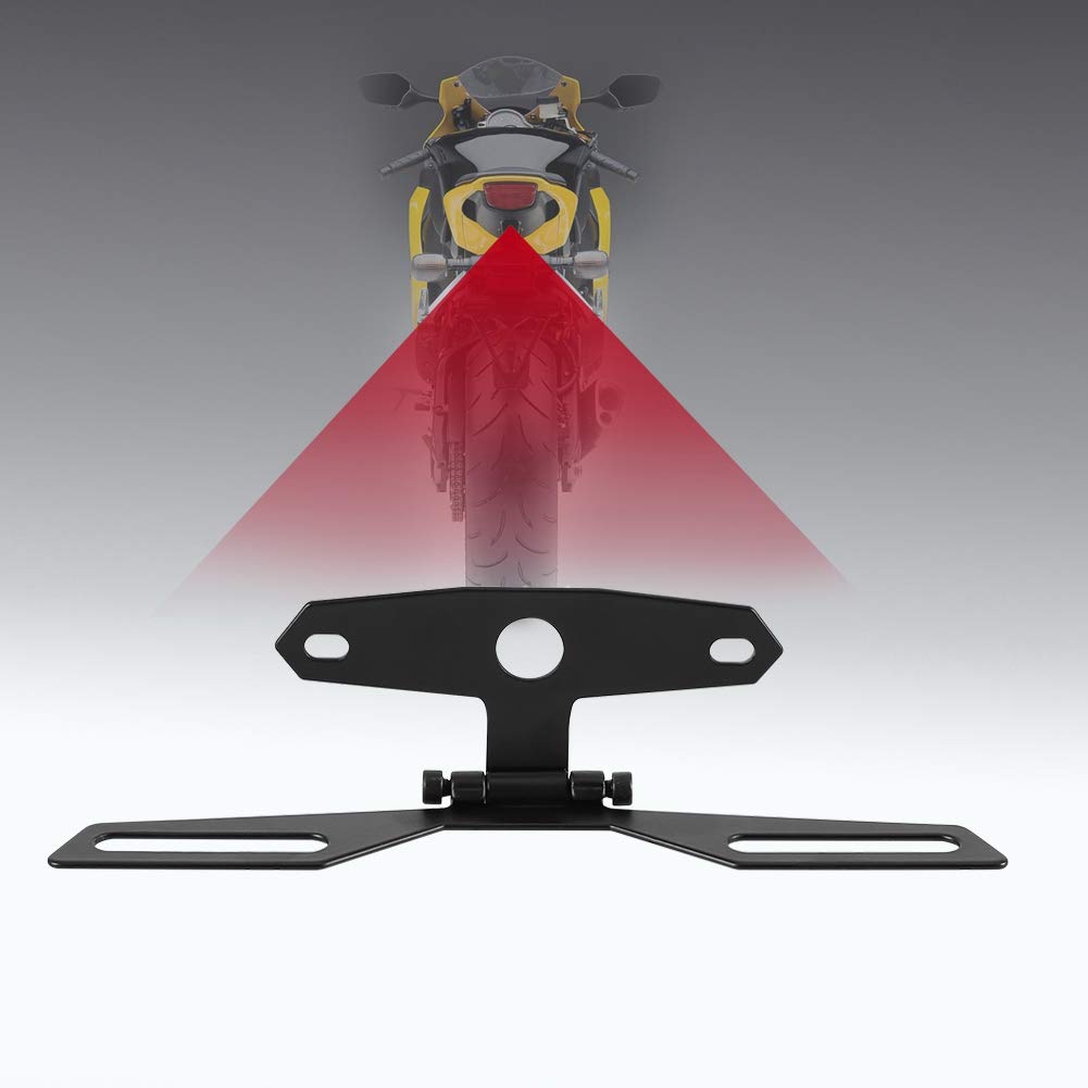 Motorcycle License Plate Bracket & Tail Light Holder for ATV - Off-Road Riding