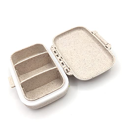 Mini Weekly Pill Organizer - 7-Day Travel Pill Box with Tablet Splitter & Storage Case | Portable Medicine Box for Daily Use, Travel, and Home Organization