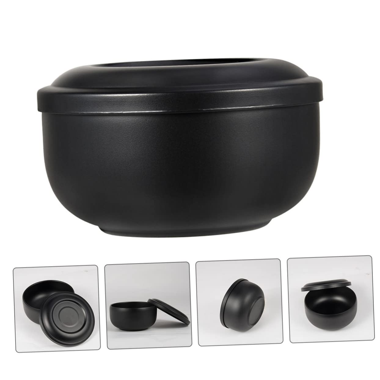 Premium Men's Shaving Soap Bowl with Lid - Leakproof & Durable Bubbling Shaving Bowl for Wet Shaving - Perfect for Home Barber Kits & Travel Grooming Essentials