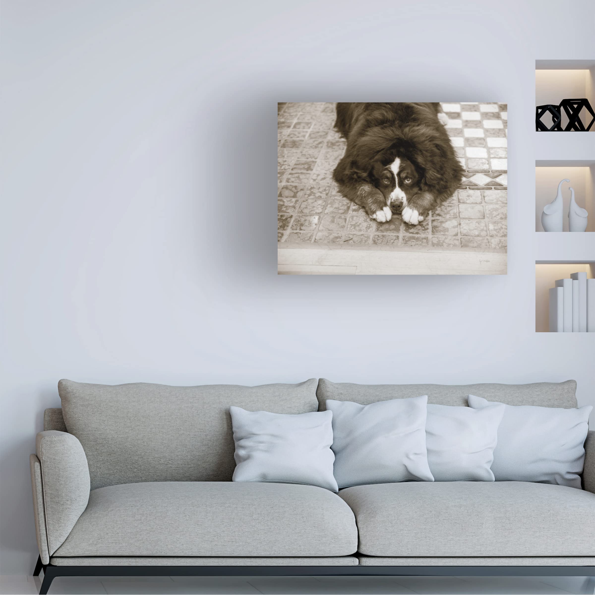Trademark Fine Art 'First Light IV' Canvas Wall Art by Elizabeth Urquhart - Stunning Landscape Painting for Living Room, Bedroom & Office Decor