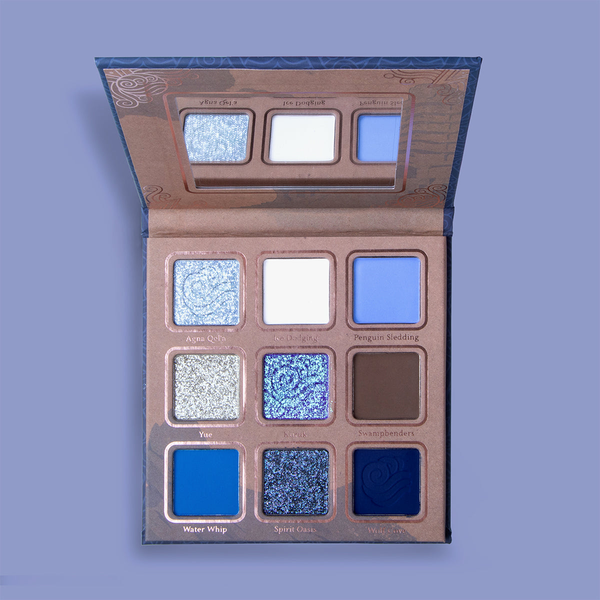 Avatar The Last Airbender Water Tribe Inspired Eyeshadow Palette - 12 Pigmented Shades for Day & Night Makeup Looks | Perfect for Cosplay, Halloween & Themed Parties