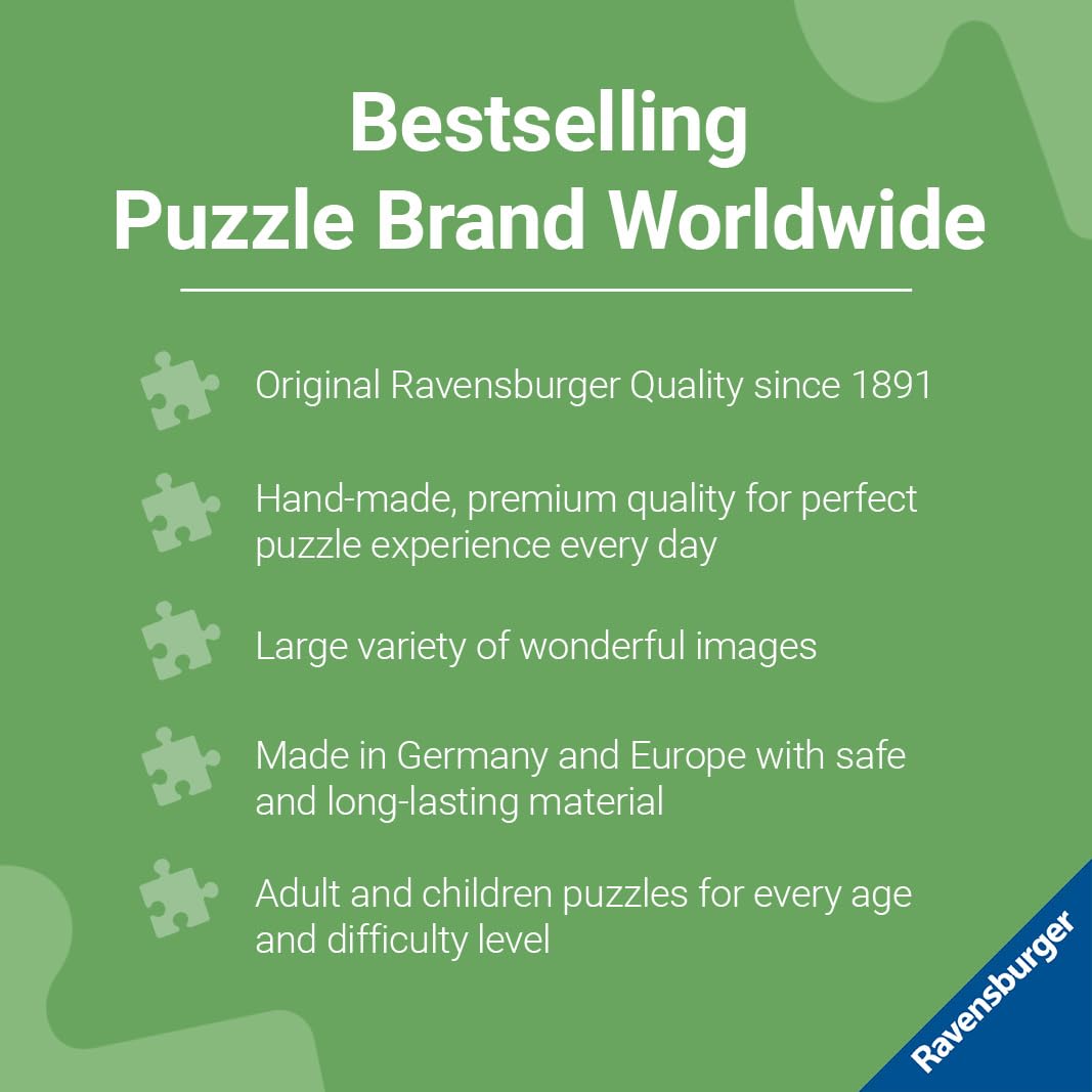 Ravensburger 500-Piece Flower Puzzle for Adults & Kids - Premium Jigsaw Puzzle with Glue for Framing - Unique Gift for Women - Perfect for Family Bonding, Home Decor & Relaxation