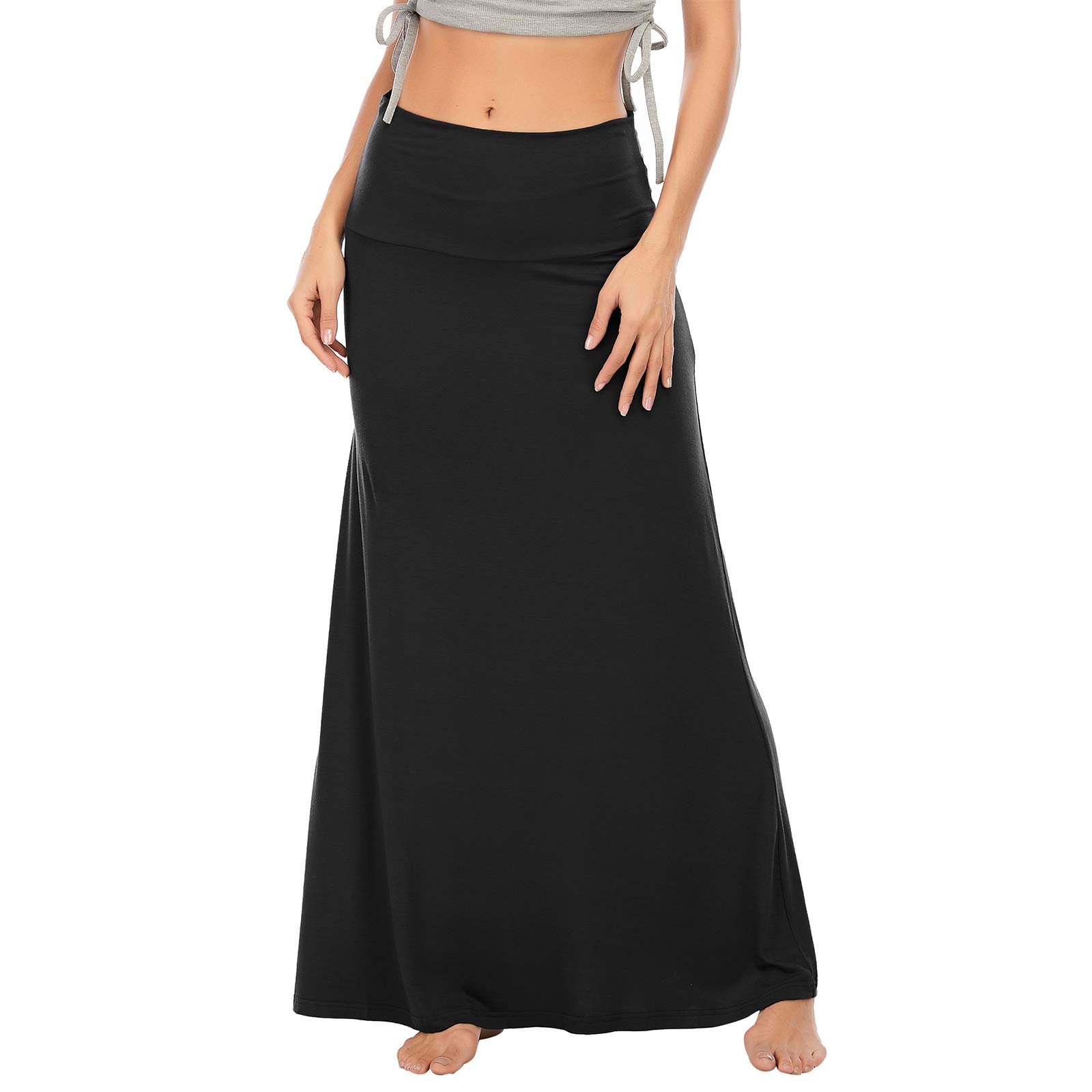 American Trends Women's High Waist Maxi Skirt - Long Flowy Summer Skirt for Women | Perfect for Beach, Vacation & Boho Outfits