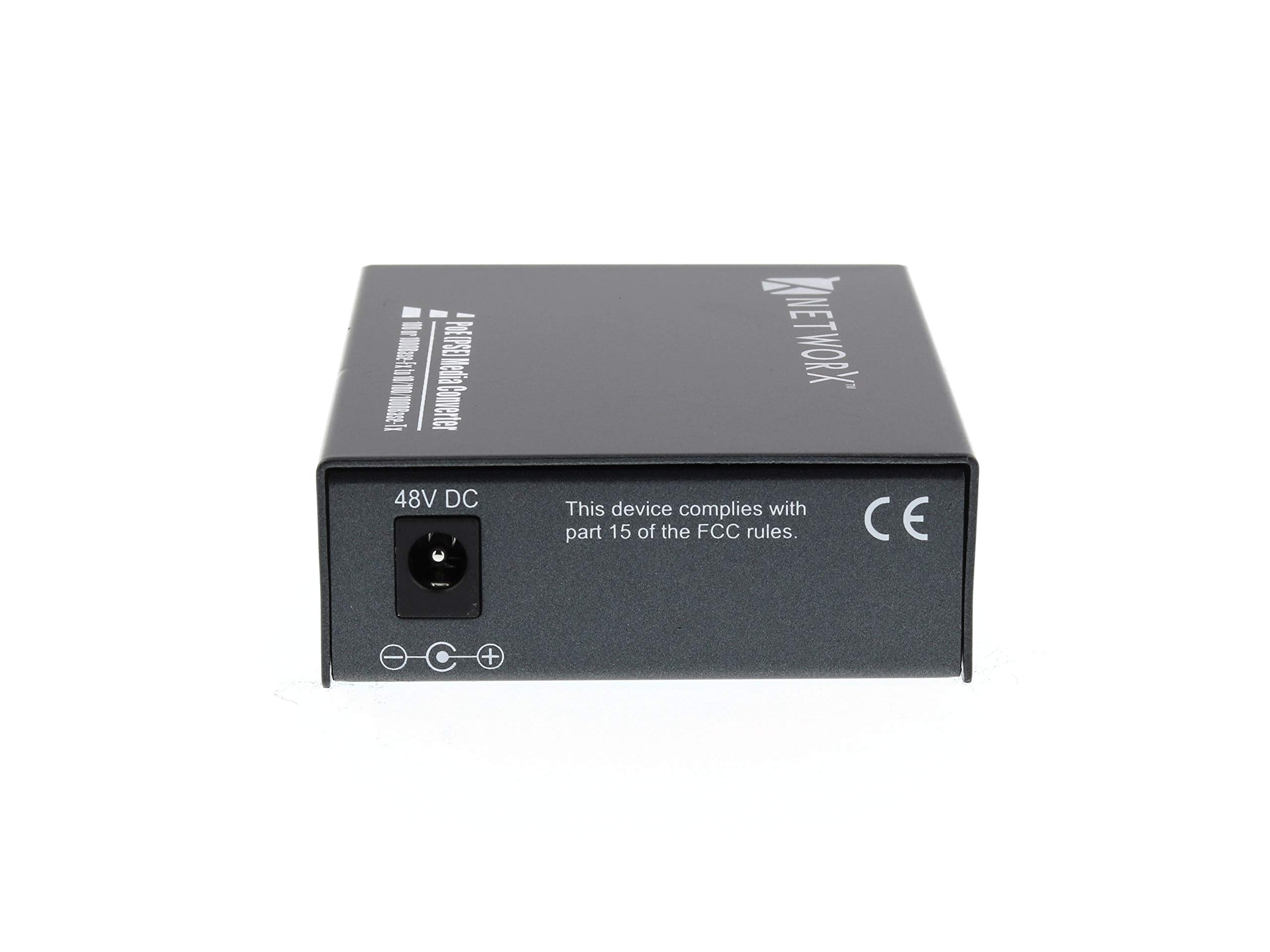 Gigabit PoE Fiber Media Converter - 1000Base-LX-LC Single Mode | High-Speed Network Device for Office & Industrial Ethernet Connections