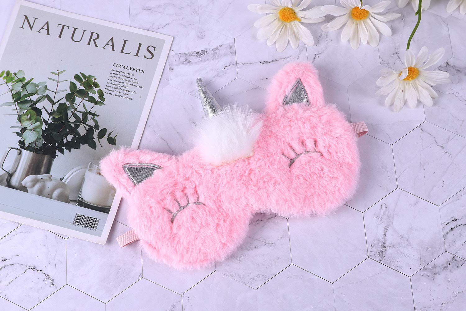 Cartoon Animal Sleeping Mask for Women & Kids - Soft Blindfold Eye Cover for Better Sleep, Travel & Relaxation