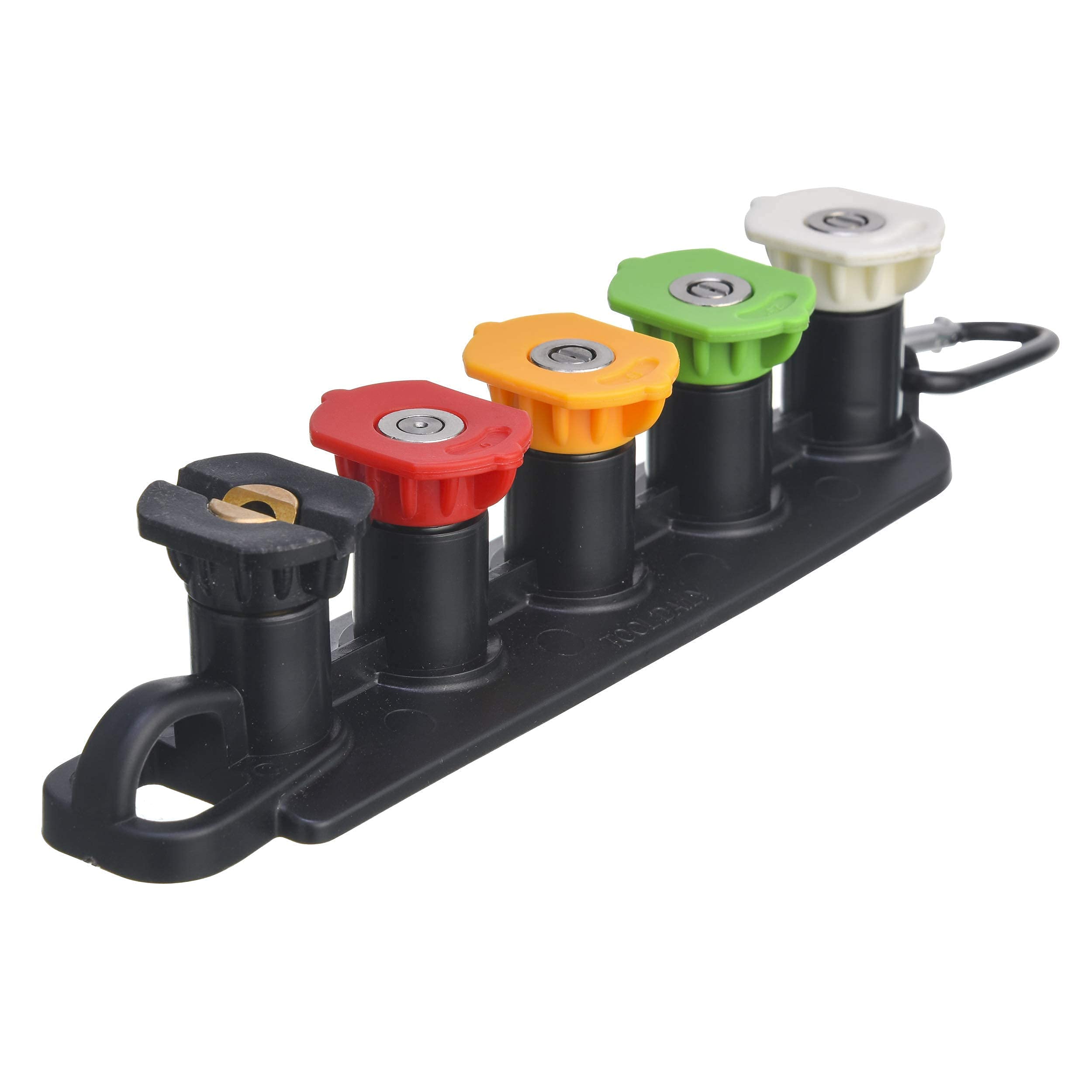 High Pressure Washer Nozzle Tips Set with Holder - 5 Spray Patterns for Car Washing, Deck Cleaning & Home Maintenance