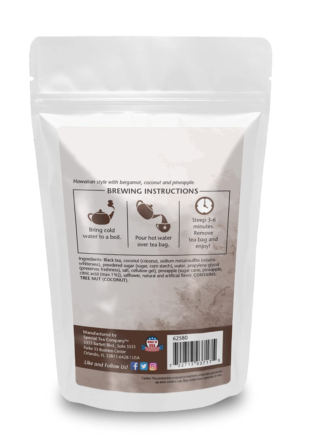 SpecialTea Company Earl Grey Black Tea - 20 Tea Bags | Premium Loose Leaf Tea Blend with Bergamot | Perfect for Afternoon Tea, Gifts & Relaxation
