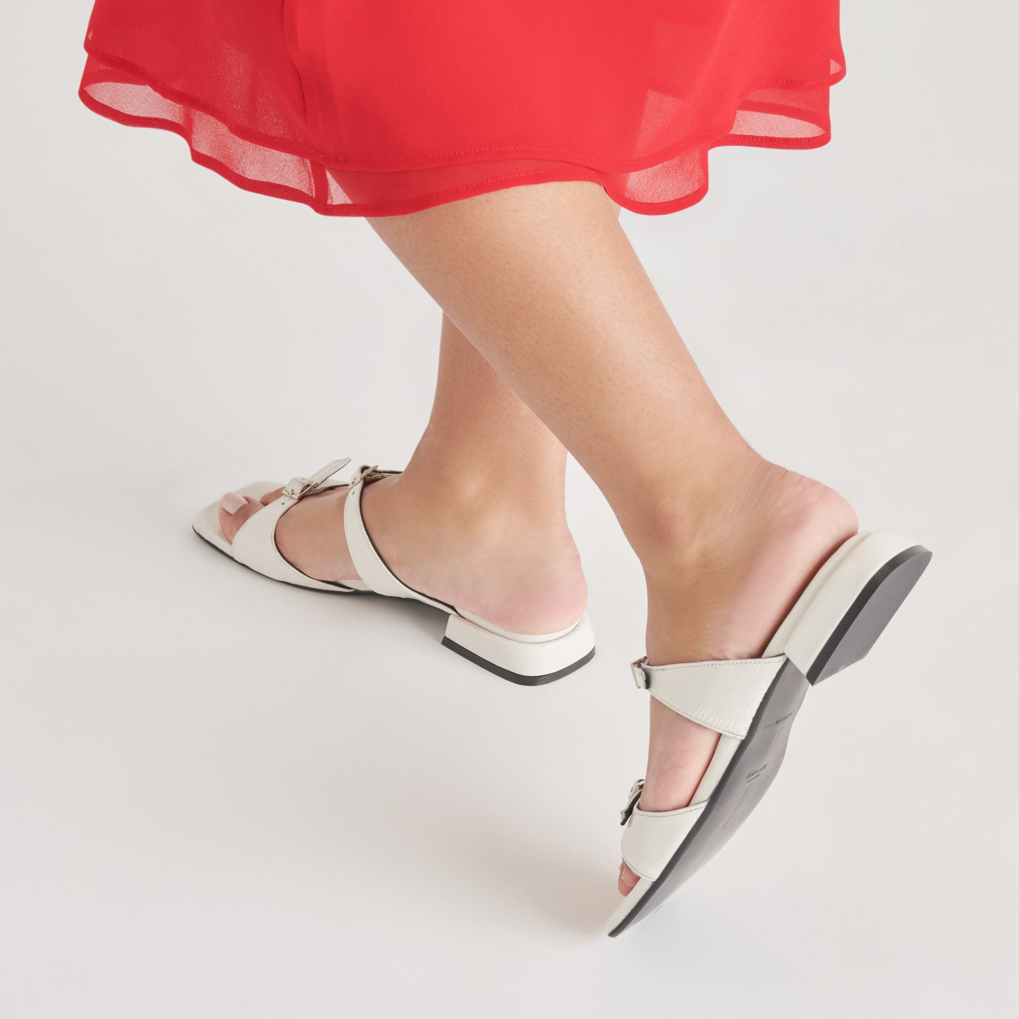 Lavern Sandals Off White Crinkle Patent - Stylish & Comfortable Women's Summer Shoes for Beach, Pool, and Casual Outings