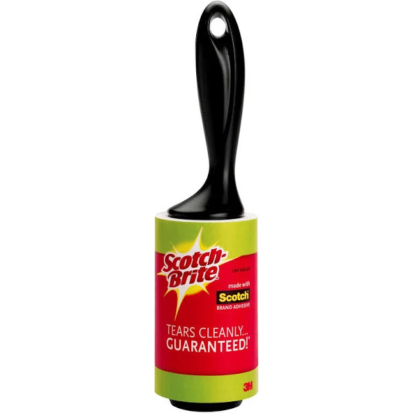 3M Lint Roller with 60 Adhesive Sheets - Reusable Sticky Roller for Pet Hair, Lint & Dust Removal - Perfect for Clothes, Furniture & Car Upholstery