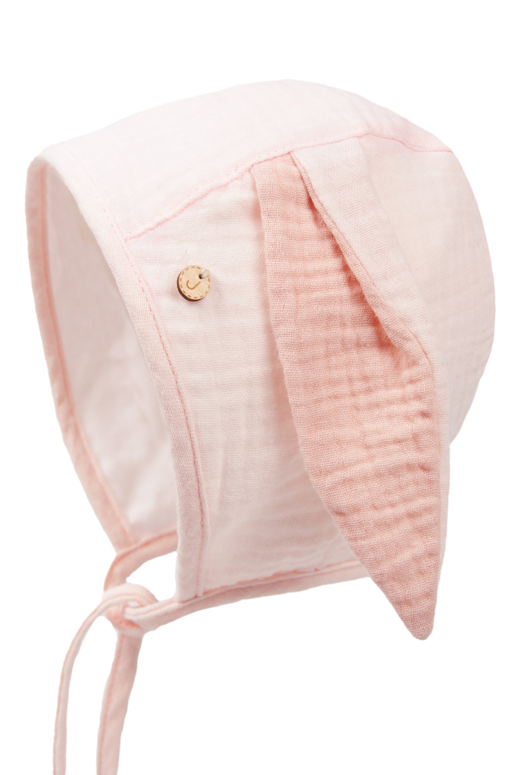 Adorable Apricot Cheesecloth Bunny Hat for Babies & Toddlers - Soft & Breathable Easter Costume, Photo Props, Newborn Photography, Baby Shower Gift