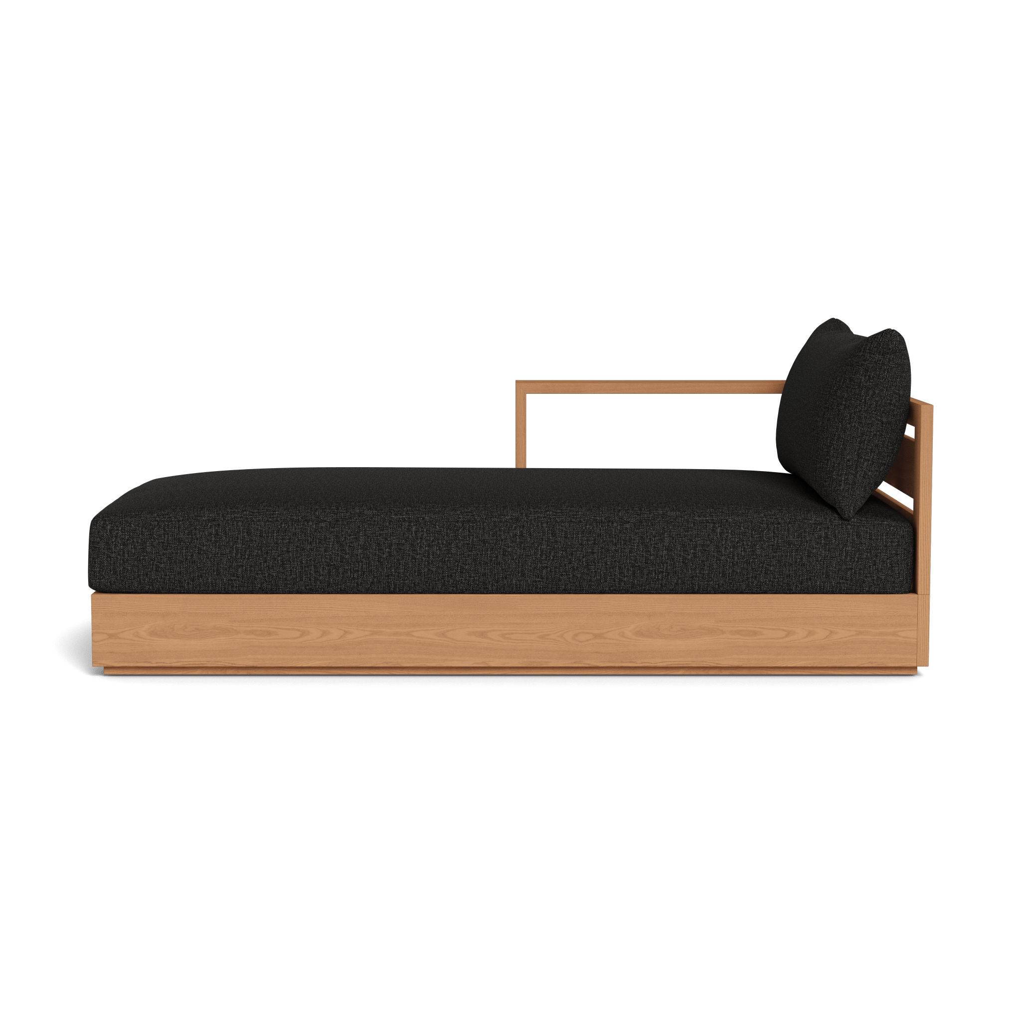 Premium Teak Wood Chaise Lounge Left - Outdoor Patio Furniture for Poolside Relaxation & Garden Lounging