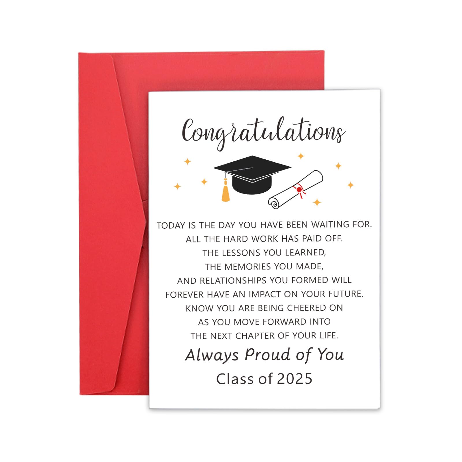Class of 2025 Graduation Gifts for Him & Her - Bulk Graduation Cards, Announcements & Decor - Perfect for High School Seniors, College Graduates - Great as Christmas Stocking Stuffers & Celebration Gifts