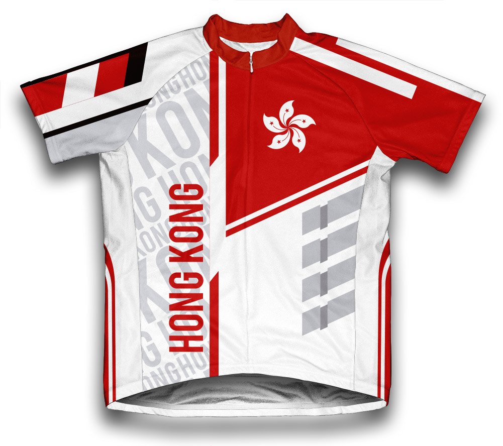 ScudoPro Men's Short Sleeve Cycling Jersey - Breathable & Moisture Wicking Bike Shirt for Road & Mountain Biking - Comfortable Hong Kong Style Cycling Apparel for Outdoor Sports & Training