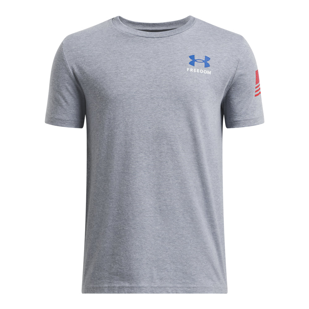 Boys' Under Armour Youth Freedom Flag T-Shirt - Comfortable Athletic Tee for Sports & Casual Wear | Perfect for School, Gym, and Outdoor Activities
