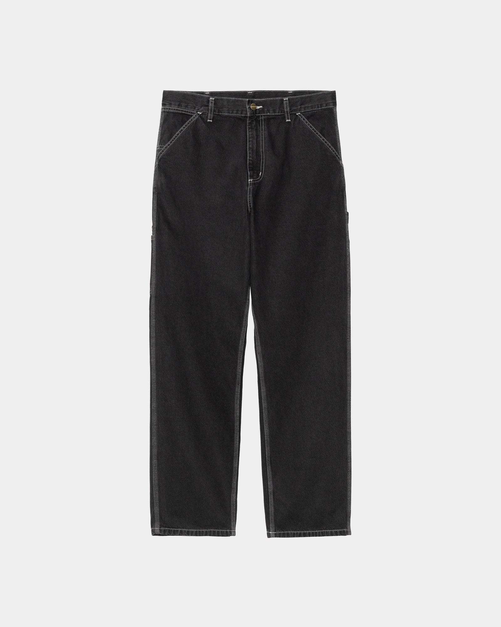 Single Knee Heart Label Pant Norco Denim | Black Stone Washed Jeans for Women - Perfect for Casual Wear & Street Style Outfits