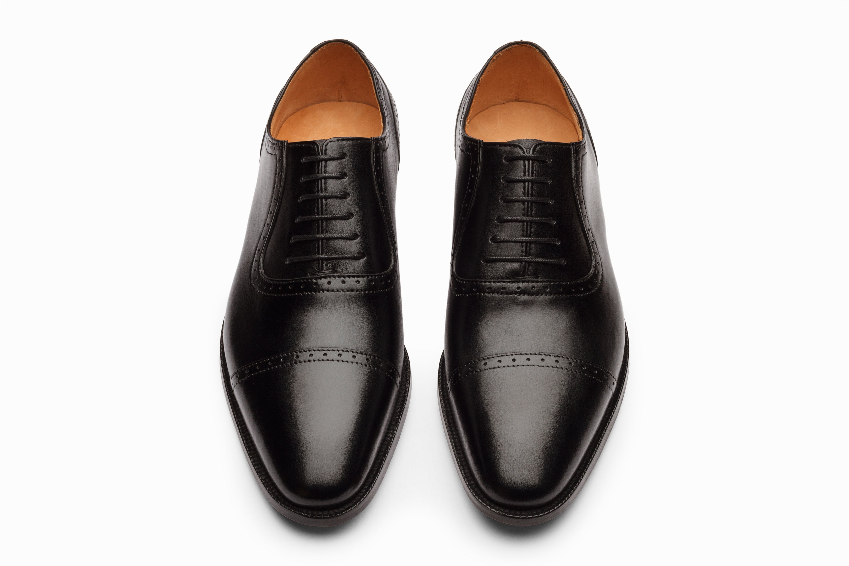 Premium Adelaide Oxford Shoes for Men - Classic Black Leather Dress Shoes for Business & Formal Occasions
