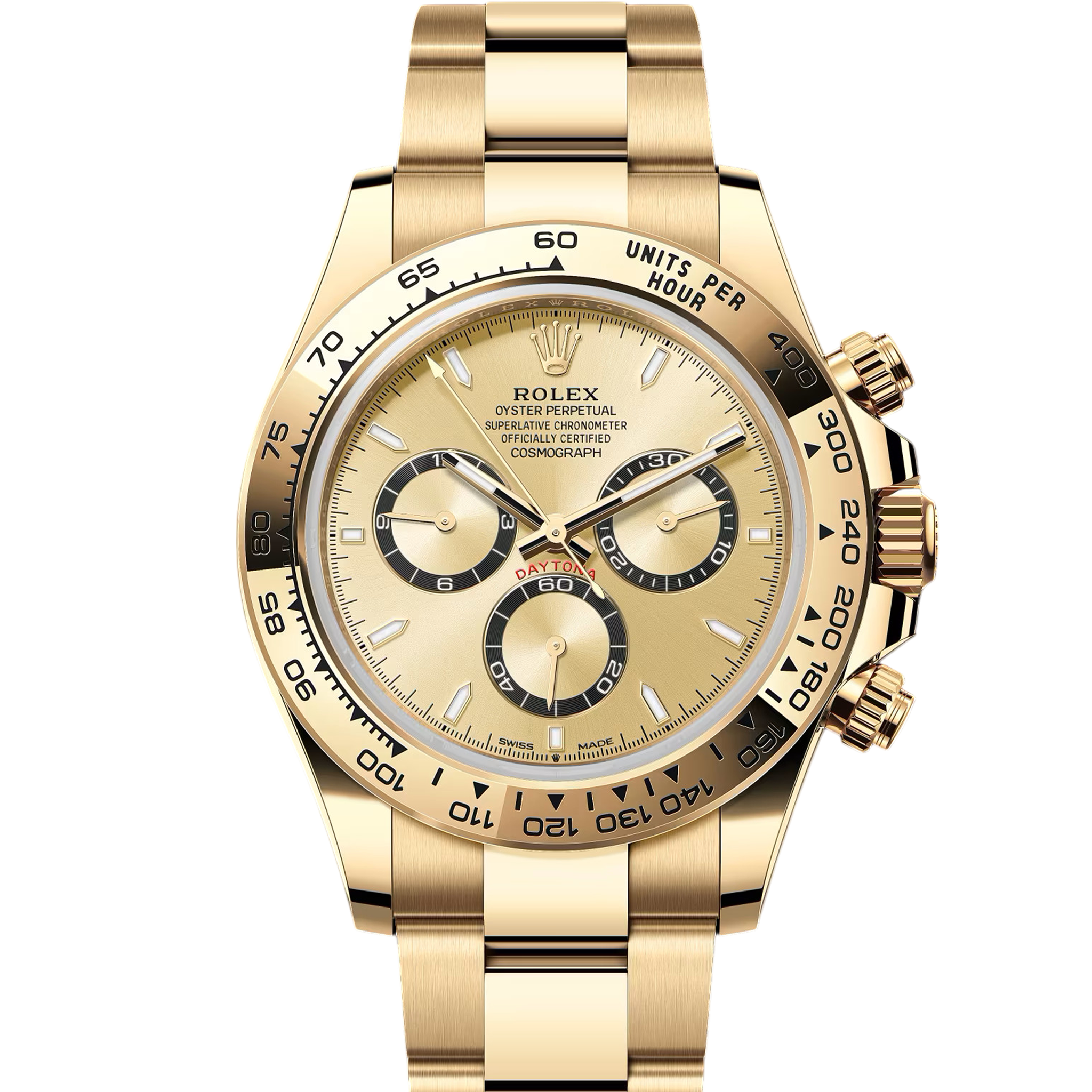 Rolex Daytona 126508 Champagne Index Dial Men's Watch - Luxury Automatic Chronograph for Business, Gifting & Special Occasions