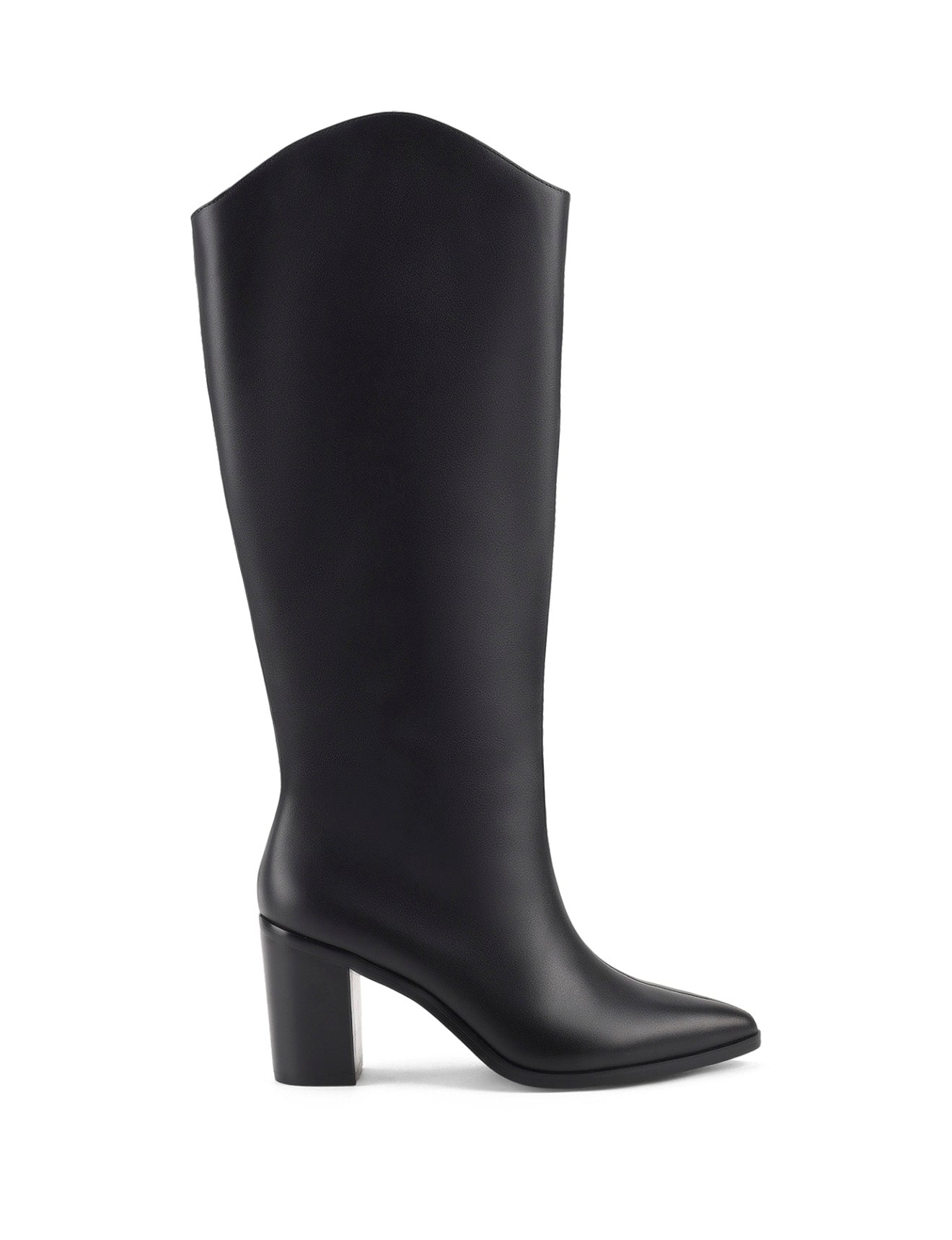Clinton Women's Black Leather Long Boots - Stylish Knee-High Winter Boots for Fashion & Outdoor Wear