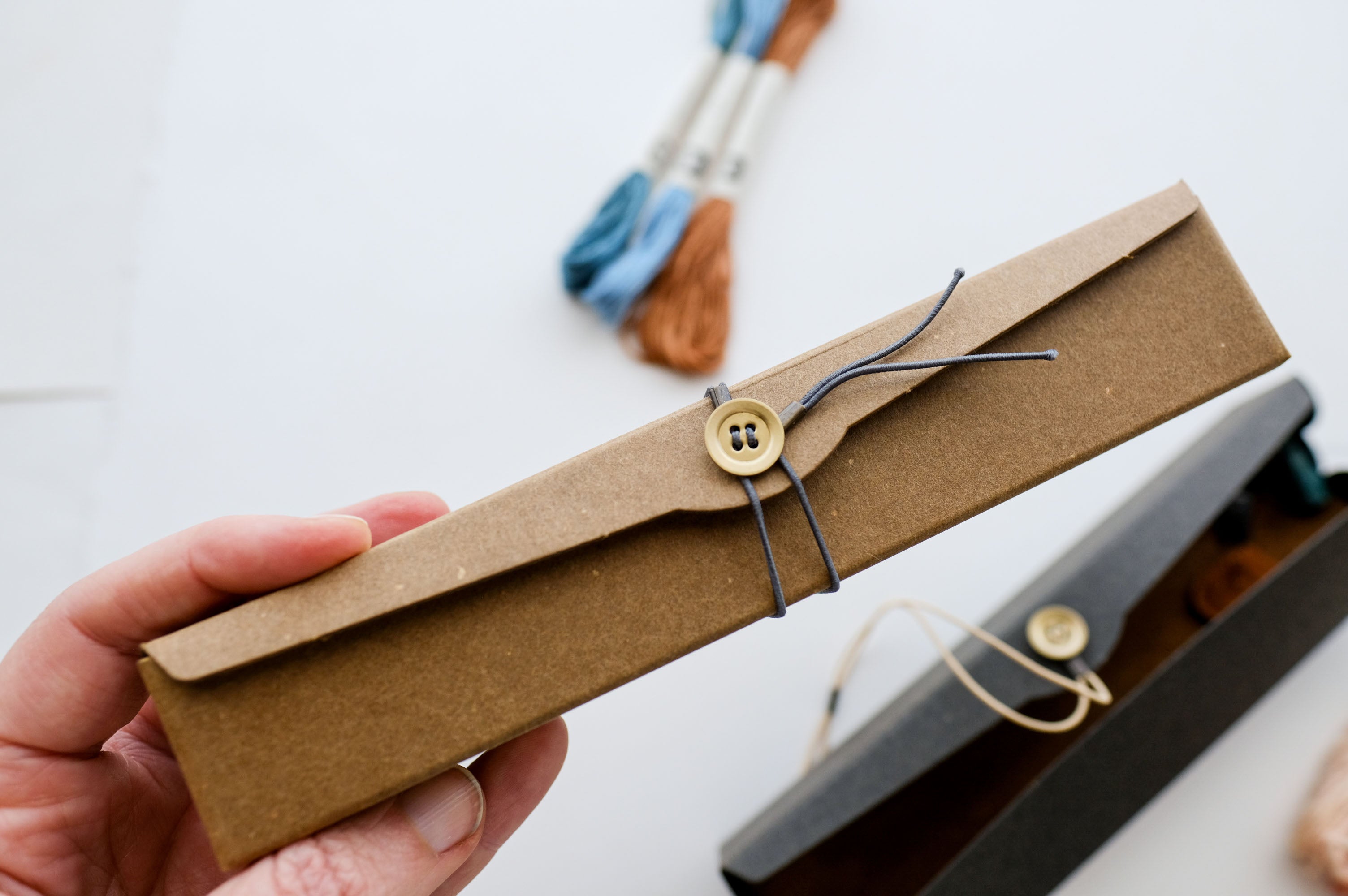 Premium Paperboard Tool Case with Seki Mini Scissors - Compact Storage for Crafting, Sewing & DIY Projects - Perfect for Artists, Tailors & Home Repair